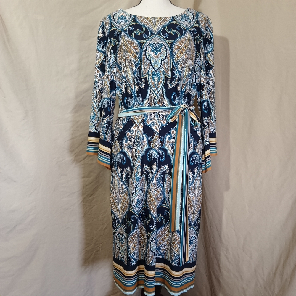 Studio 1 New York Slip over belted dress size L